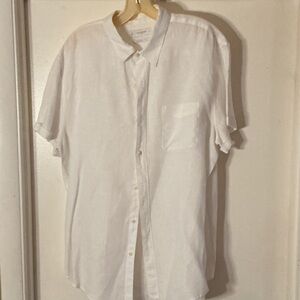Lucky Brand White Casual Button Down Shirt